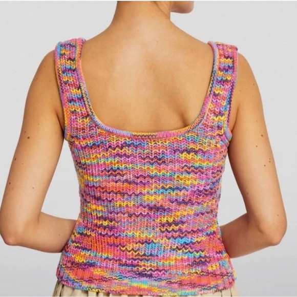 STAUD Colorful Gardenia Knit Women's Tank Top - Picture 2 of 10